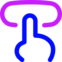 Press Button Icon from Flex Neon Set
