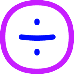 Division Circle Icon from Flex Neon Set