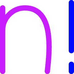 Factorial Icon from Flex Neon Set