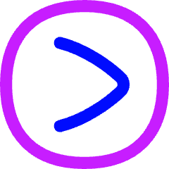 Greater Than Sign Circle Icon from Flex Neon Set