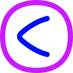 Less Than Sign Circle Icon from Flex Neon Set