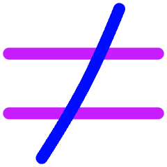 Not Equal Sign Icon from Flex Neon Set