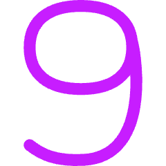 Number Nine Icon from Flex Neon Set