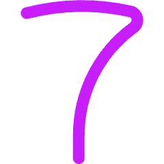 Number Seven Icon from Flex Neon Set