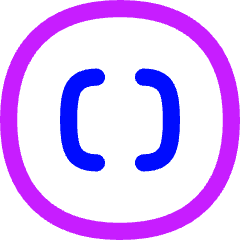 Square Brackets Circle Icon from Flex Neon Set