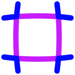 Crop Marks Icon from Flex Neon Set