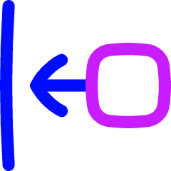 Move Left Icon from Flex Neon Set