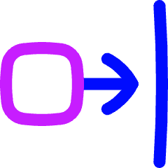 Move Right Icon from Flex Neon Set