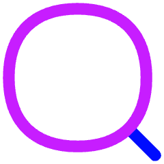 Magnifying Glass Icon from Flex Neon Set