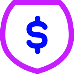 Money Shield Icon from Flex Neon Set