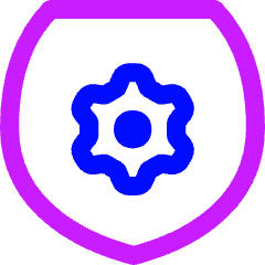 Security Setting Gear Icon from Flex Neon Set