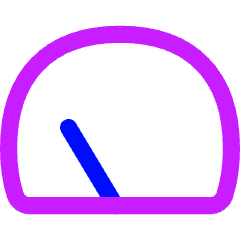 Dashboard Gauge Low 2 Icon from Flex Neon Set