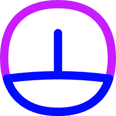 Dashboard Gauge Medium 1 Icon from Flex Neon Set