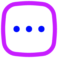 Horizontal Menu Square Icon from Flex Neon Set