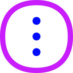 Vertical Menu Circle Icon from Flex Neon Set