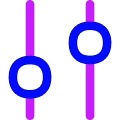 Vertical Slider 4 Icon from Flex Neon Set