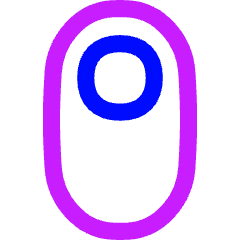 Vertical Toggle Button Single Top Icon from Flex Neon Set