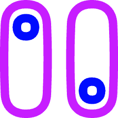 Vertical Toggle Button Icon from Flex Neon Set