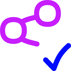 Share Link Approved Icon from Flex Neon Set