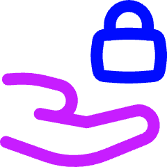 Share Lock Icon from Flex Neon Set
