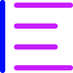 Align Left 2 Icon from Flex Neon Set