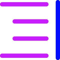 Align Right 2 Icon from Flex Neon Set