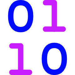 Binary Code Icon from Flex Neon Set
