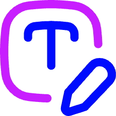 Edit Text Write Filled Icon from Flex Neon Set
