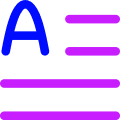 Initial Letter Icon from Flex Neon Set