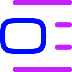 Insert Center Left 2 Icon from Flex Neon Set