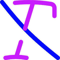 Italic Off Icon from Flex Neon Set