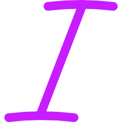 Italic Text Icon from Flex Neon Set