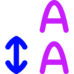 Line Spacing Icon from Flex Neon Set
