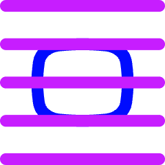 No Word Wrap Icon from Flex Neon Set