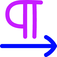 Paragraph Left To Right Icon from Flex Neon Set