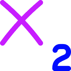 Subscript 1 Icon from Flex Neon Set