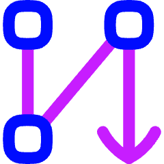 Text Flow Columns Icon from Flex Neon Set