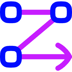 Text Flow Rows Icon from Flex Neon Set