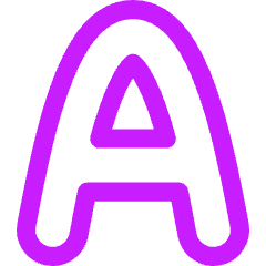 Text Outline Icon from Flex Neon Set