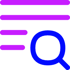 Text Search 1 Icon from Flex Neon Set