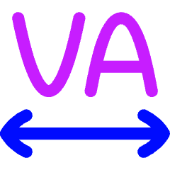 Text Tracking Icon from Flex Neon Set