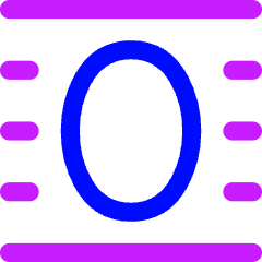 Word Wrap Around Object Icon from Flex Neon Set