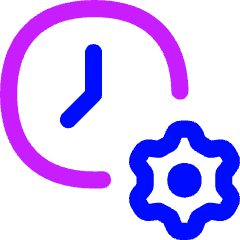 Clock Setting Gear Icon from Flex Neon Set