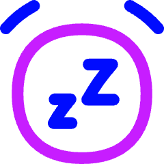 Snooze Alarm Icon from Flex Neon Set