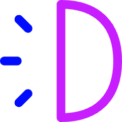 Timer Six Icon from Flex Neon Set