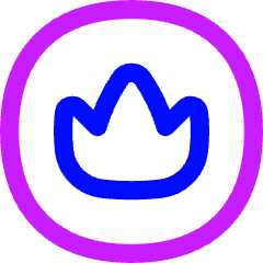 Crown Circle Icon from Flex Neon Set