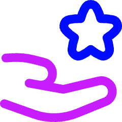 Give Star Icon from Flex Neon Set