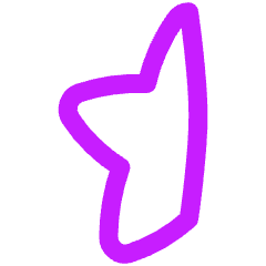 Half Star 1 Icon from Flex Neon Set