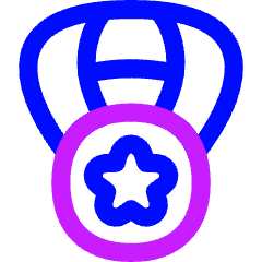 Star Medal Icon from Flex Neon Set