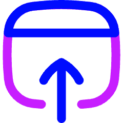 Upload Browser Icon from Flex Neon Set